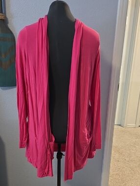 torrid Longline Open-Front Hot Pink Cardigan